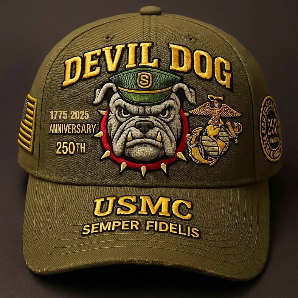 🔥Devil Dog Legacy Hat -USMC's 250th Anniversary