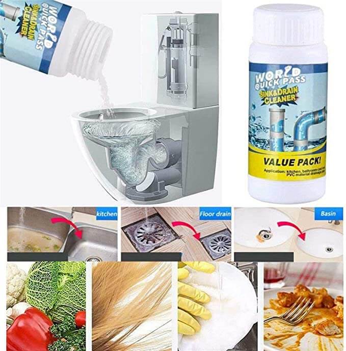 🎉LAST DAY 50%OFF - 💕SINK & DRAIN CLEANER【100%✅ no harm to pipelines】⚡BUY 2 GET 1 FREE