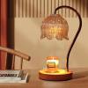 GEEZO Fragrance Candle Warmer Lamp with 2 Bulbs Electric Candle Warmer with Timer & Dimmer for Home Decor