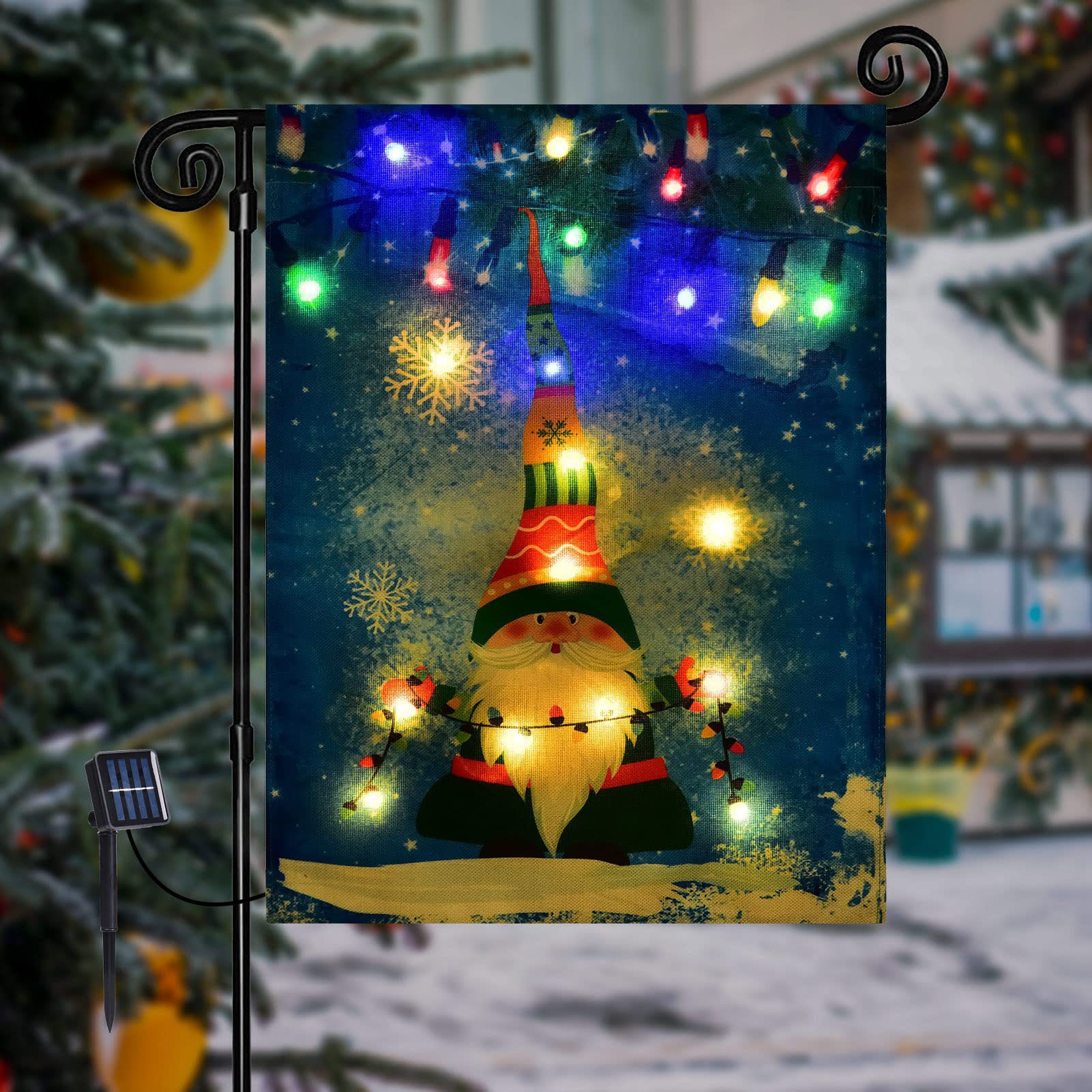 Christmas LED Garden Flags