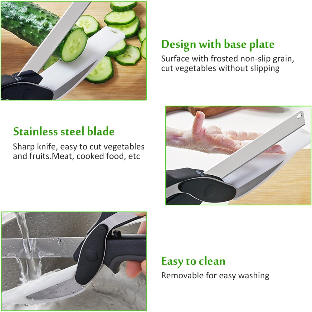 🌈Special Offer-2 in 1 Cutting Board With Knife Scissor(Buy 2 Free Shipping)