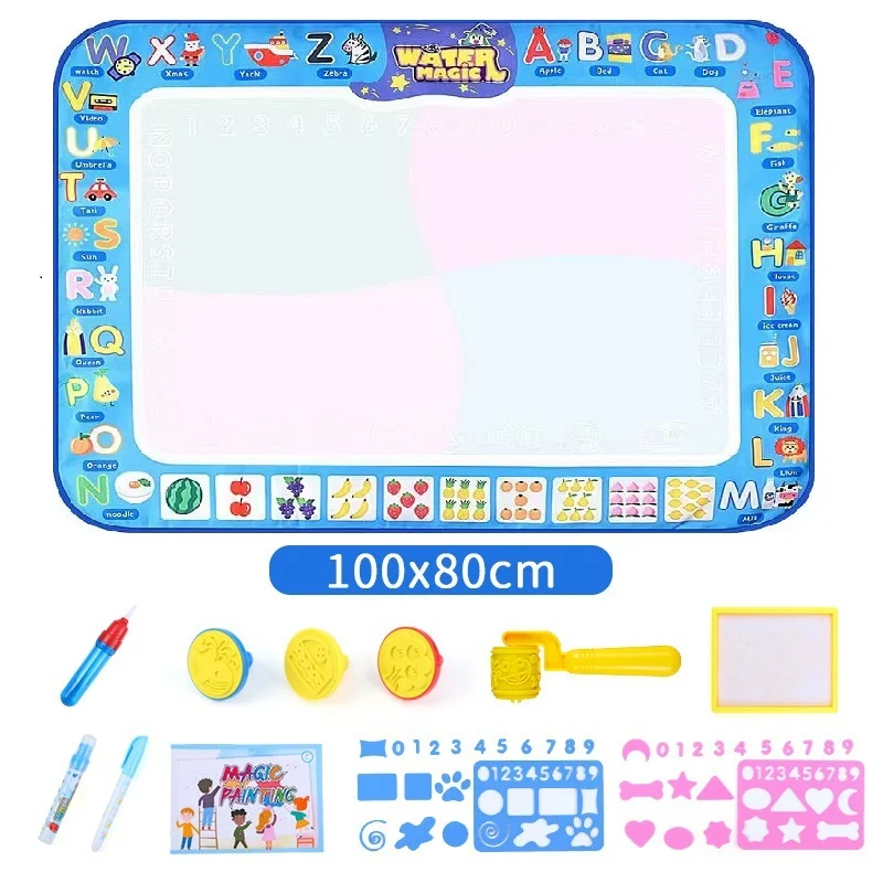 🔥🎁5th Anniversary Sale-70% OFF Today- Water Doodle Mat ,Aqua Painting Drawing Mat Mess Free Learning Toy Mat