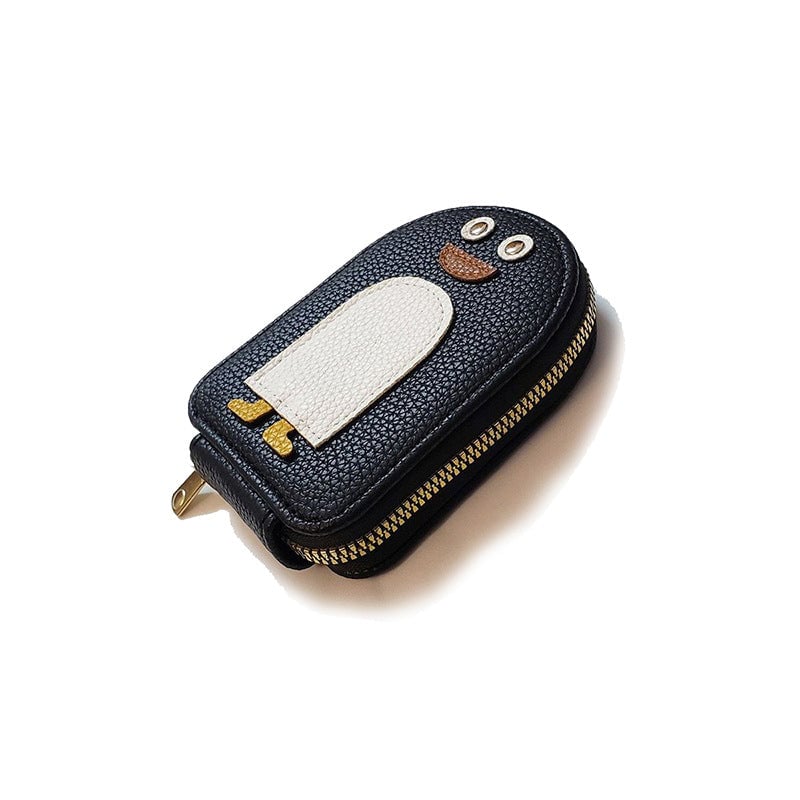 😊Cute Penguins PU Credit Card Coin Wallet