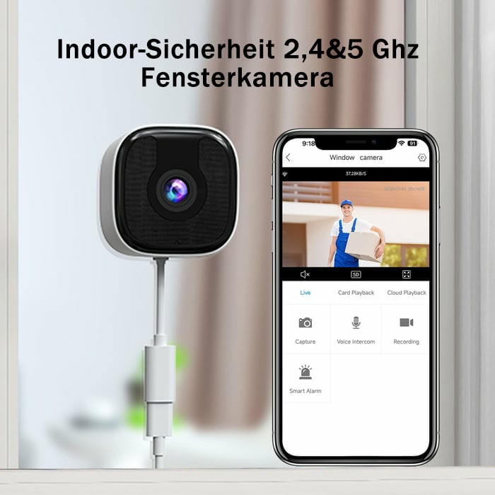🔥Heißer Verkauf 49% Rabatt🚨Fensterkamera mit Farb-Nachtsicht