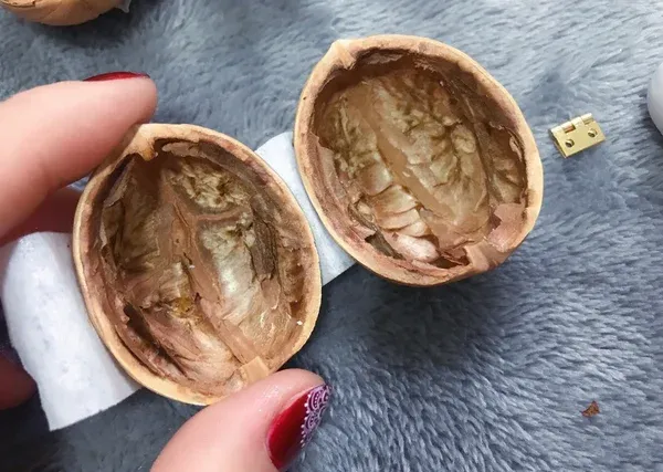 💕Handmade Easter Walnut Shell Doll House