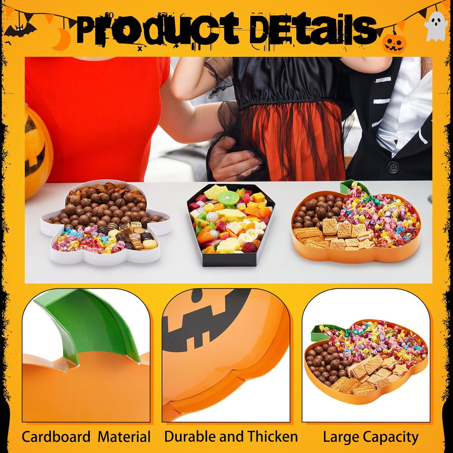 🔥Last Day 50% OFF -Figural Ghost Halloween Snackle Box Food Storage Container