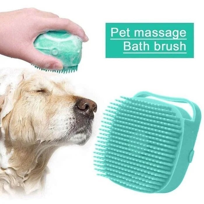 🧼🧼Bathroom 🐶Dog Cat🐱 Bath Brush Massage Gloves Soft Safety Silicone Comb Pet Accessories❤️