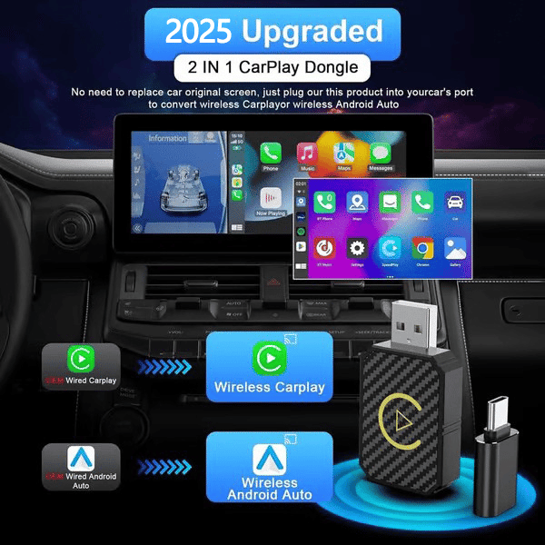 🎁TikTok Last Day Sale - 70% OFF🔥Mini Wireless CarPlay Adapter