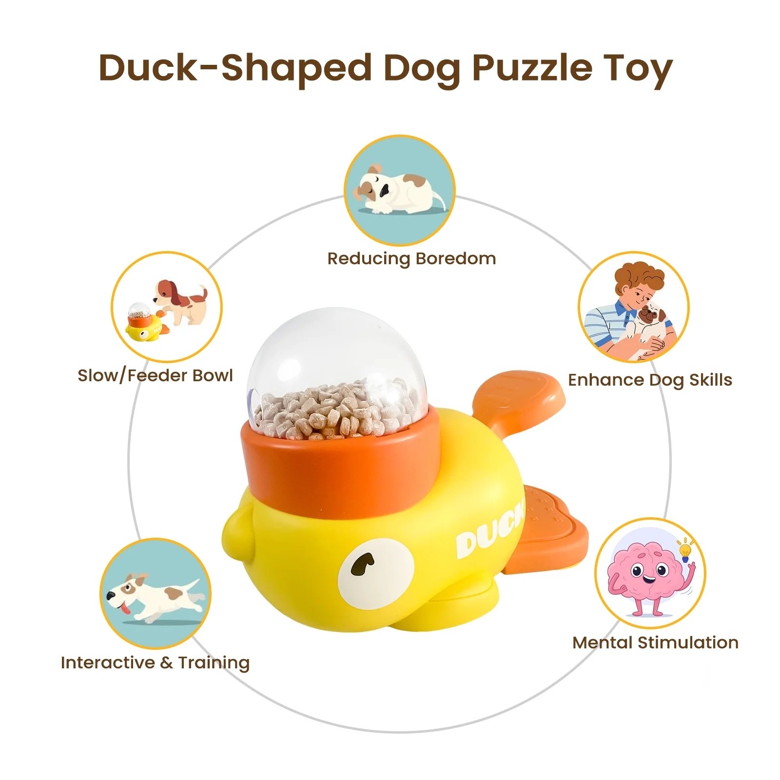 🔥Last Day Promotion 70% OFF🔥Little Yellow Duck Pet Feeder⚡️Buy 2 Free Shipping