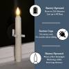 🔥Christmas Sales 50% OFF🎄 6 Pcs Window Flameless Led Taper Candles with Sensor Dusk to Dawn