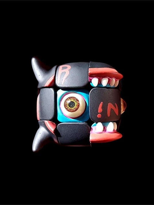 🎁TikTok Last Day Sale - 70% OFF👁️👹Artists Handmade Art Monster Sculpture Rubik's Cube Toys
