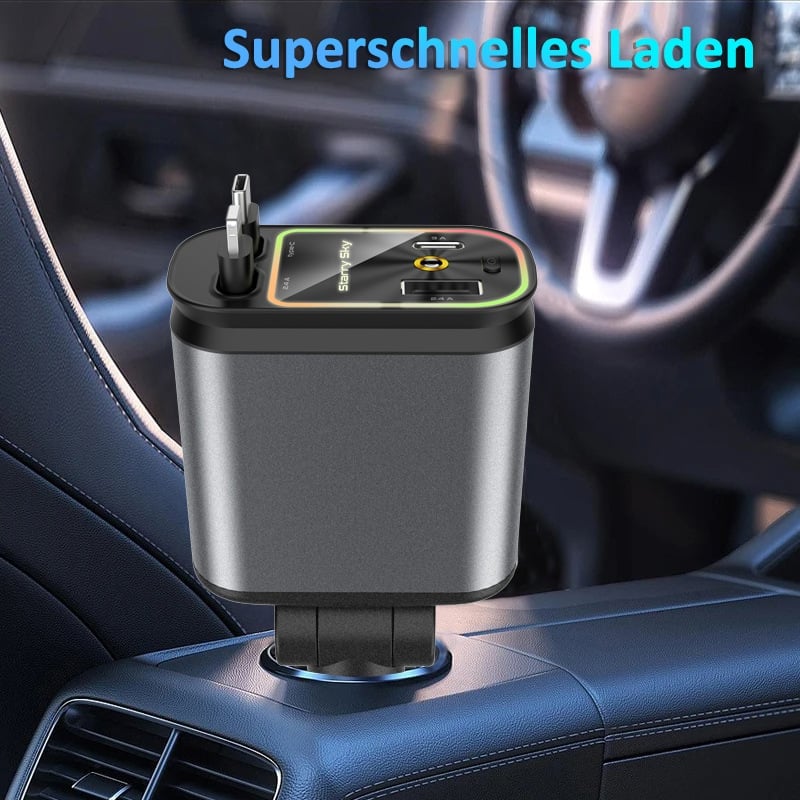 🔥Heißer Verkauf 49% Rabatt🔥120W 4-in-1-Autotelefon ladegerät