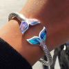 🌊Abalone Shell Mermaid Tail SS Bangle Bracelet🧜‍♀️(Buy 2 Free Shipping)