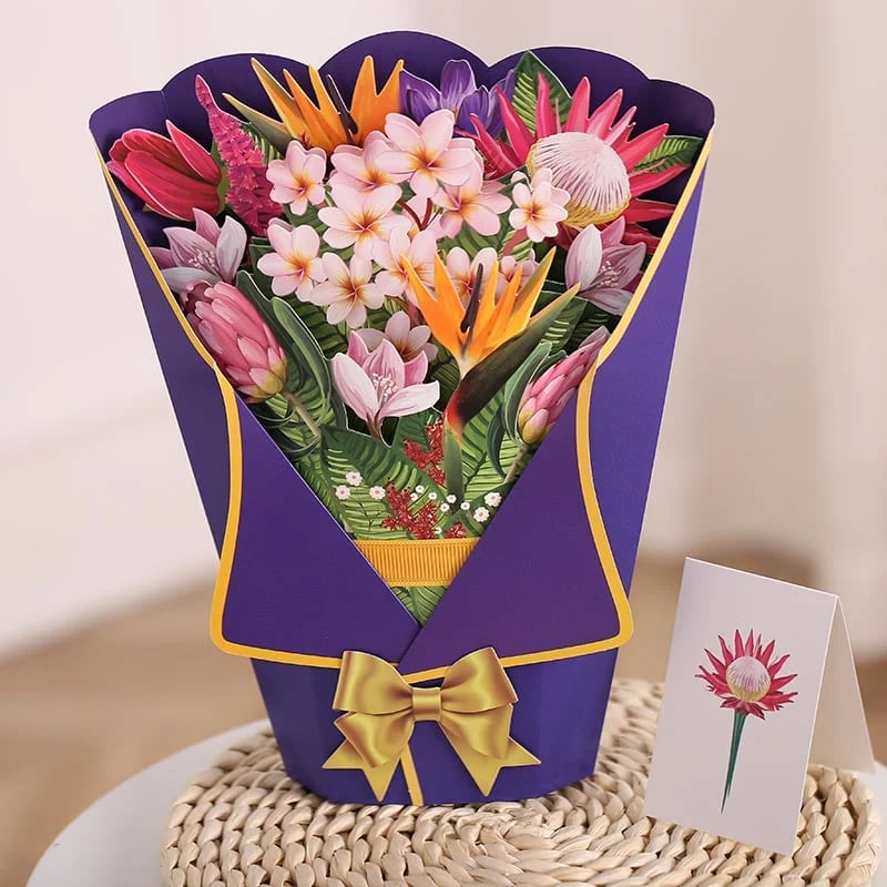 (💗Limited Time Offer-50% OFF)Pop Up Flower Bouquet Greeting Card(Buy 3 Free Shipping)