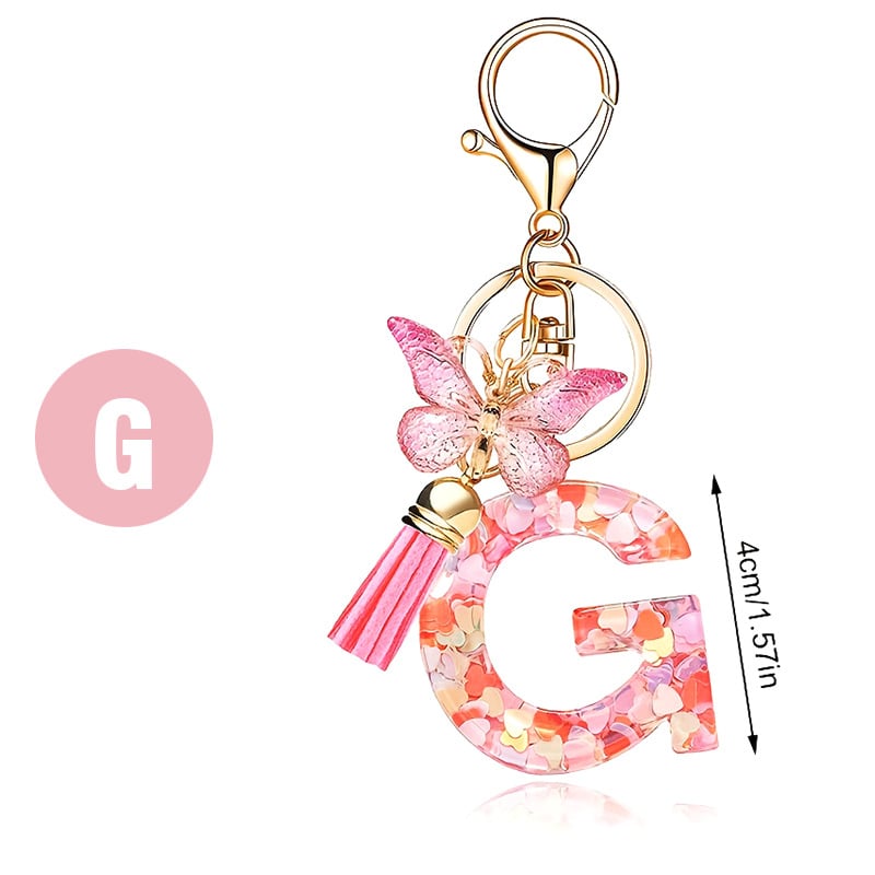 🎁TikTok Last Day Sale - 70% OFF🔥Initial Letter Keychains🦋