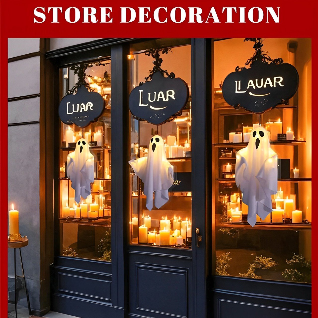 🎁TikTok Last Day Sale - 70% OFF👻✨Halloween Glowing Ghost Chandelier