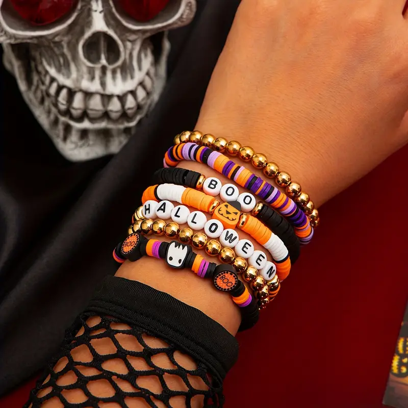 🎃👻7-Piece New Ambiance Halloween Bracelet Set💖Buy 2 Get Free Shipping