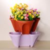 (Last Day Promotion - 50% OFF) Stand Stacking Planting Pots, Buy 4 Get Extra 20% OFF NOW!