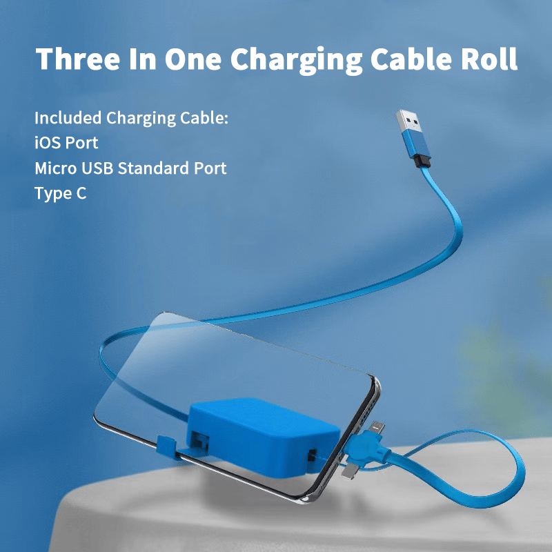 🔥Sale 48% OFF🔥Three In One Charging Cable Roll