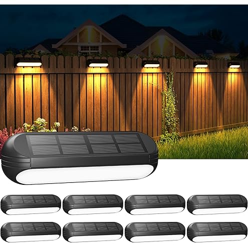 💡Solar Fence Lights Outdoor for Outside Yard Deck Wall Patio(🎉Buy 2 Save 8% && Free Shipping)