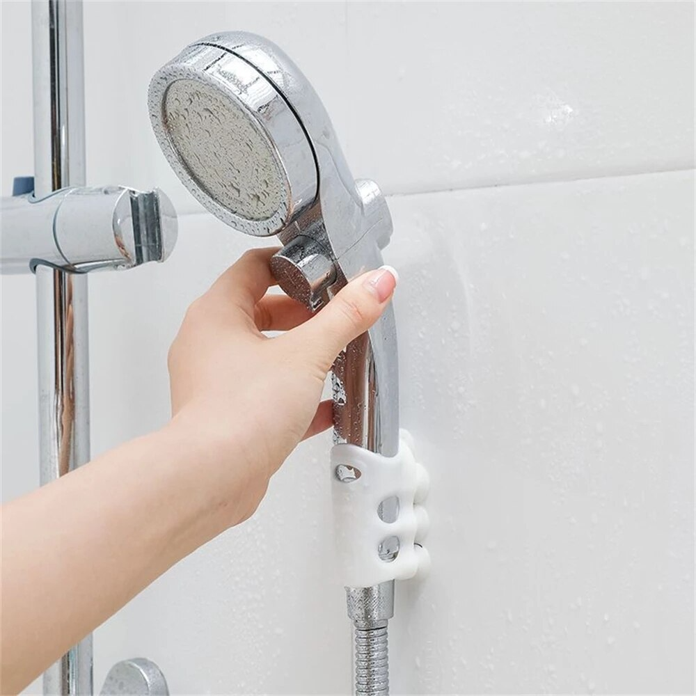 (🎄CHRISTMAS SALE NOW-48% OFF) Removable Silicone Shower Head Holder(BUY 5 GET 2 FREE&FREE SHIPPING)