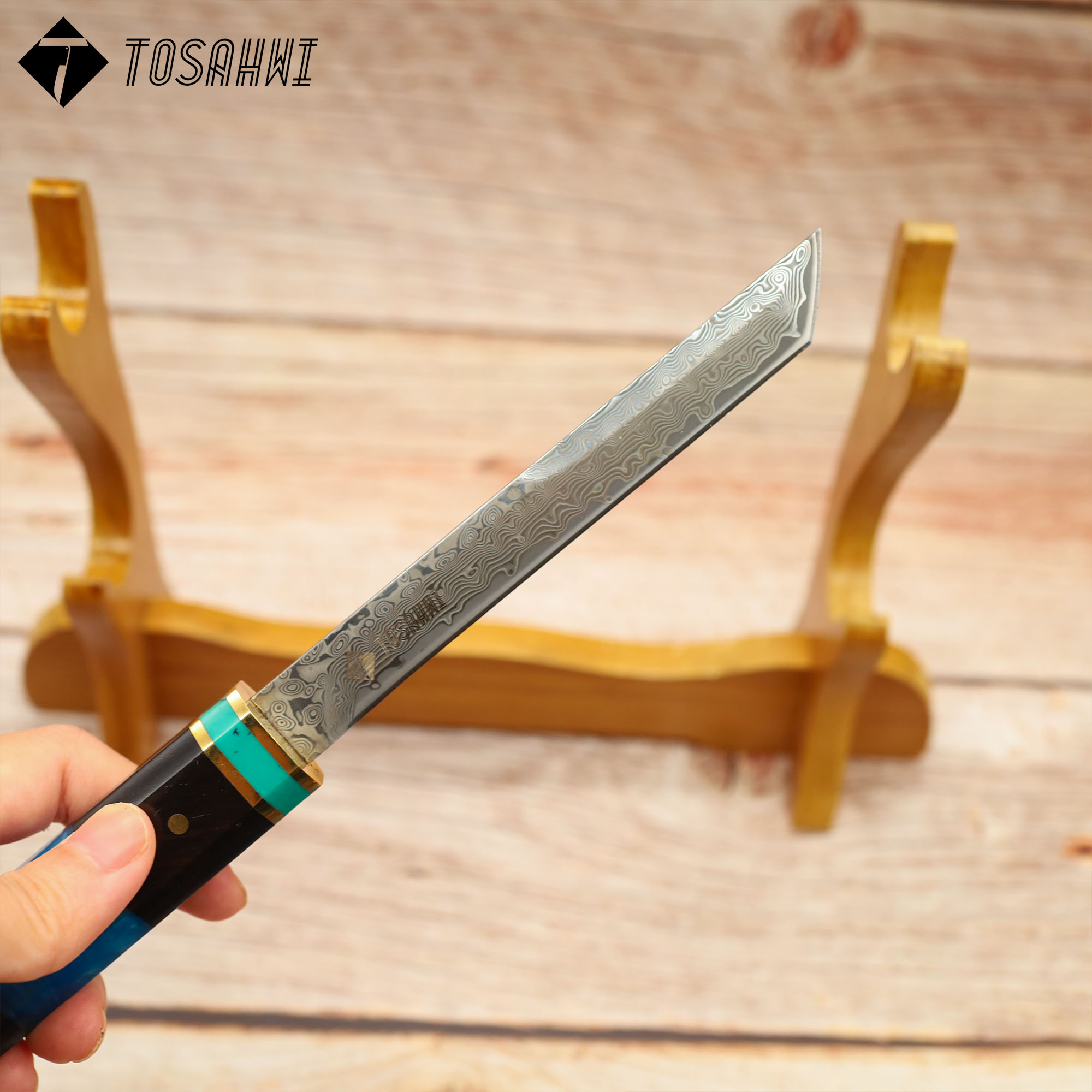 TOSAHWI HANDMADE Sandalwood Handle Fixed Blades-69546