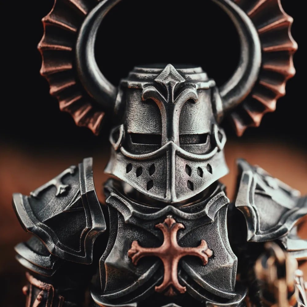 🎁TikTok Last Day Sale - 70% OFF🔥Desktop Warrior Detachable Copper Crusader Figurine
