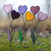 💝2023 Mother's Day Save 48% OFF🎁Stain Glass Heart Plant Stake(BUY 3 GET FREE SHIPPING&EXTRA 20% OFF)