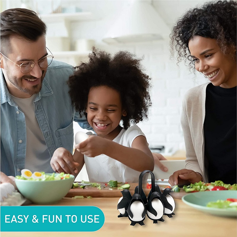 ⚡⚡Last Day Promotion 48% OFF - Penguin-Shaped 3-in-1 Cook, Store and Serve Egg Holder(BUY 2 GET 1 FREE)