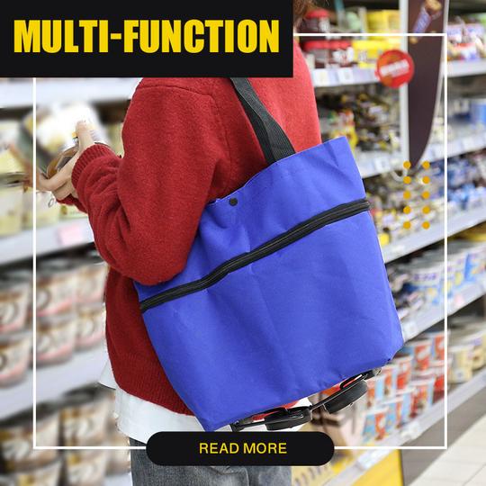 (🌲Early Christmas Sale- SAVE 48% OFF) 2 In 1 Foldable Shopping Cart (BUY 2 GET FREE SHIPPING)
