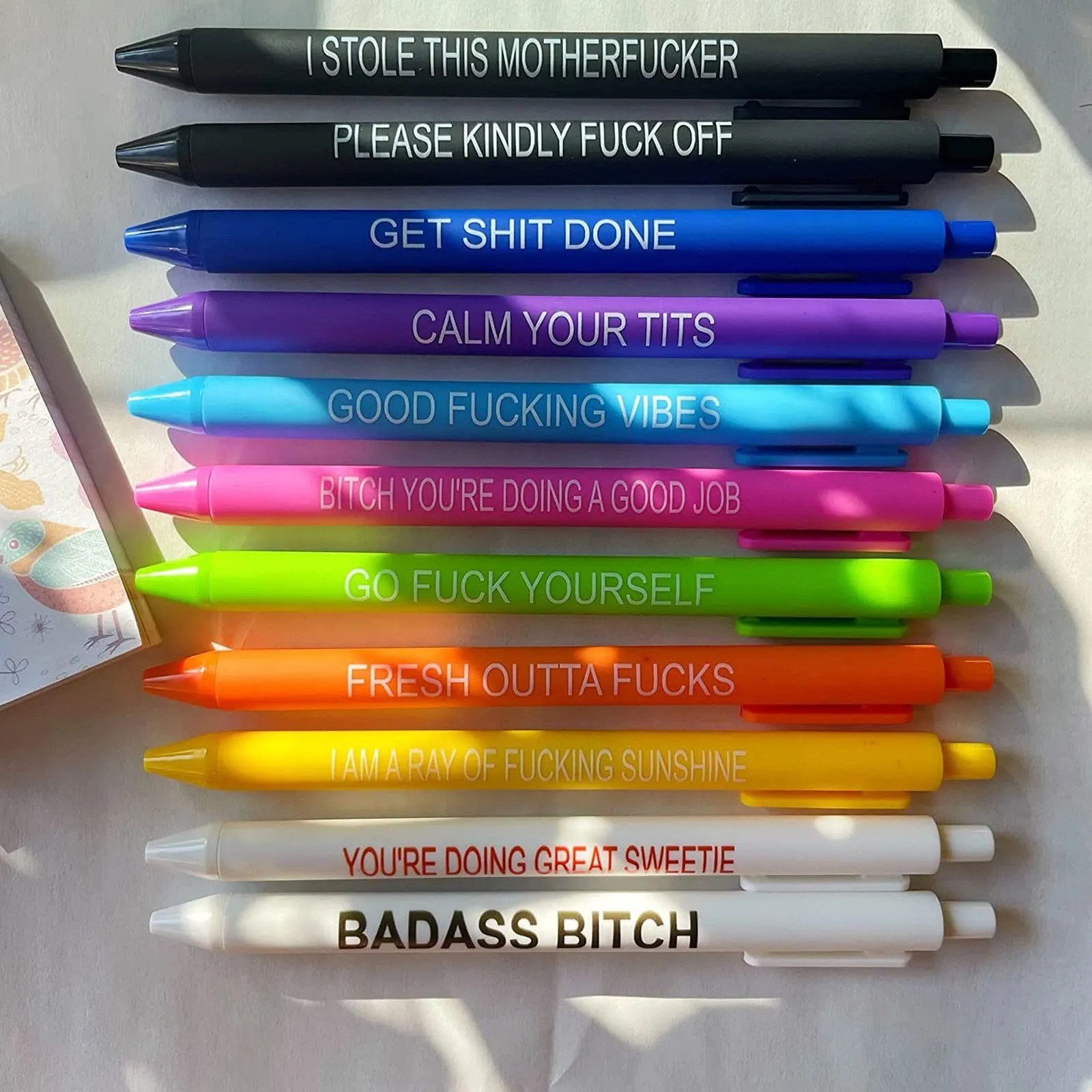 Motivational Badass Pen Set(5pcs)