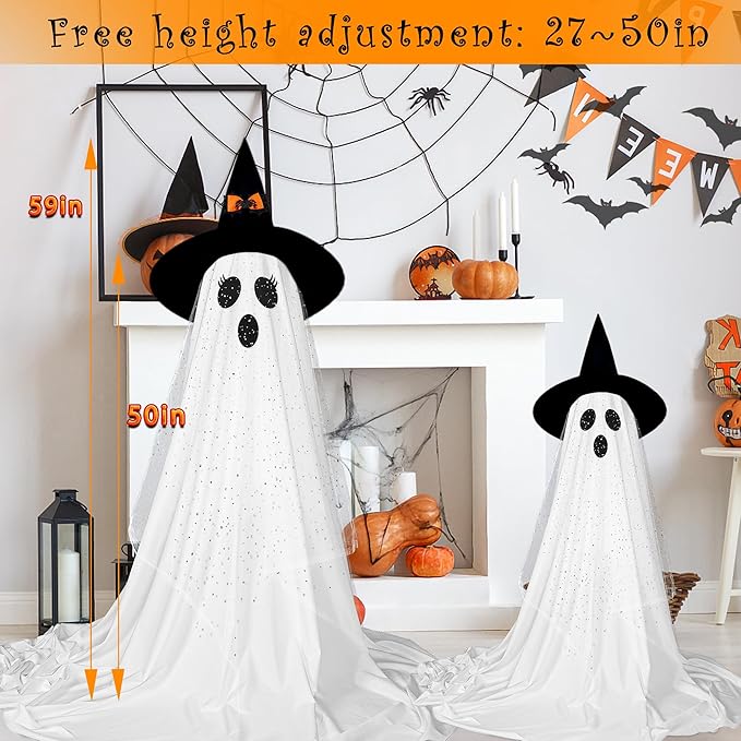 🔥Halloween Decoration Top 1 - 👻✨Giant Glittering Ghost - outdoor/indoor