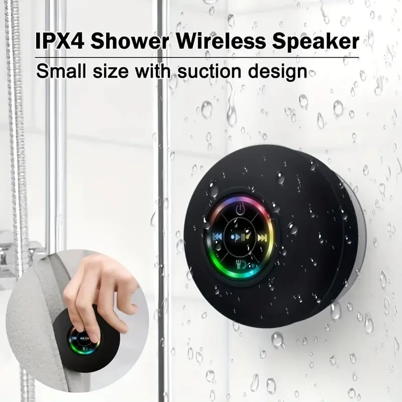 🌲Early Christmas Sale 48% Off🎁Bathroom Waterproof Wireless Bluetooth Speakers with LED Light