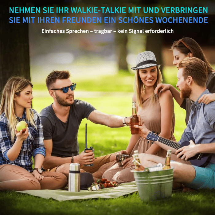 ⏰Letzter Tag 49 % RABATT🔥drahtlose Fern bidirektionale Dual Band Walkie Talkie
