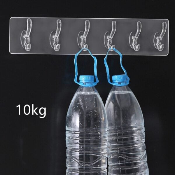 🔥(Early Mother's Day Sale - 50% OFF)Multifunctional Transparent 6 Hooks-👍BUY 5 GET 3 FREE(8PCS & FREE SHIPPING)