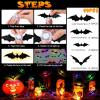 🦇12pcs/set 3D Bat Design LED Decoration