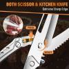 Multifunctional split knife detachable scissors