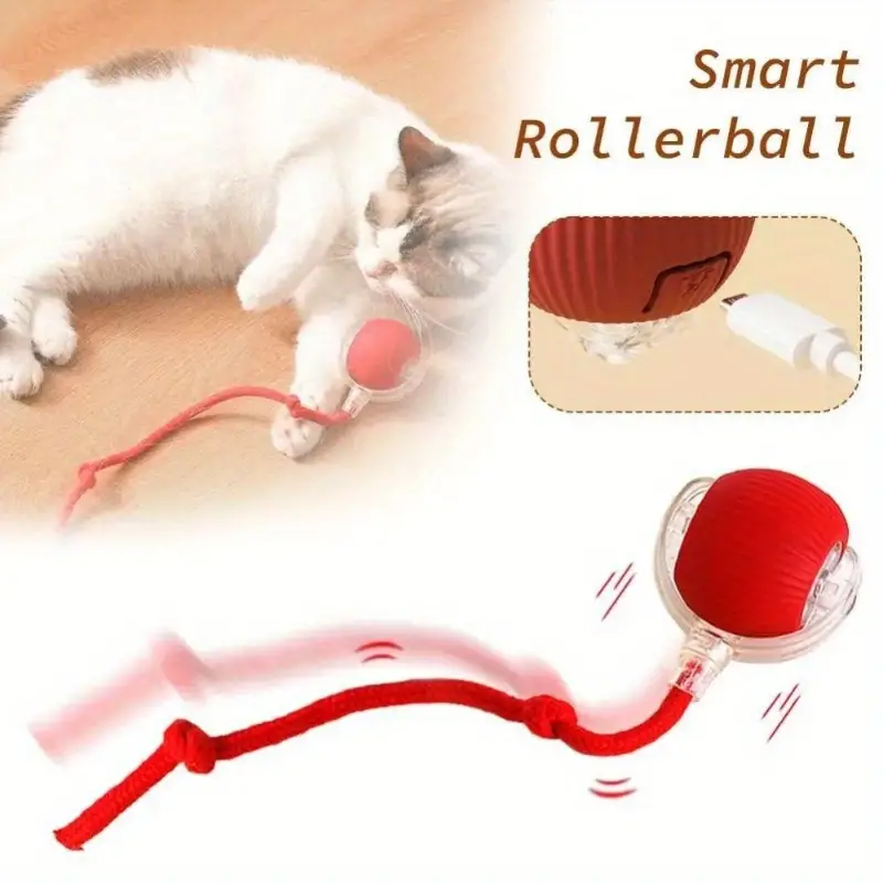 🐱🐶2024 Automatic LED Interactive Pet Toys Ball