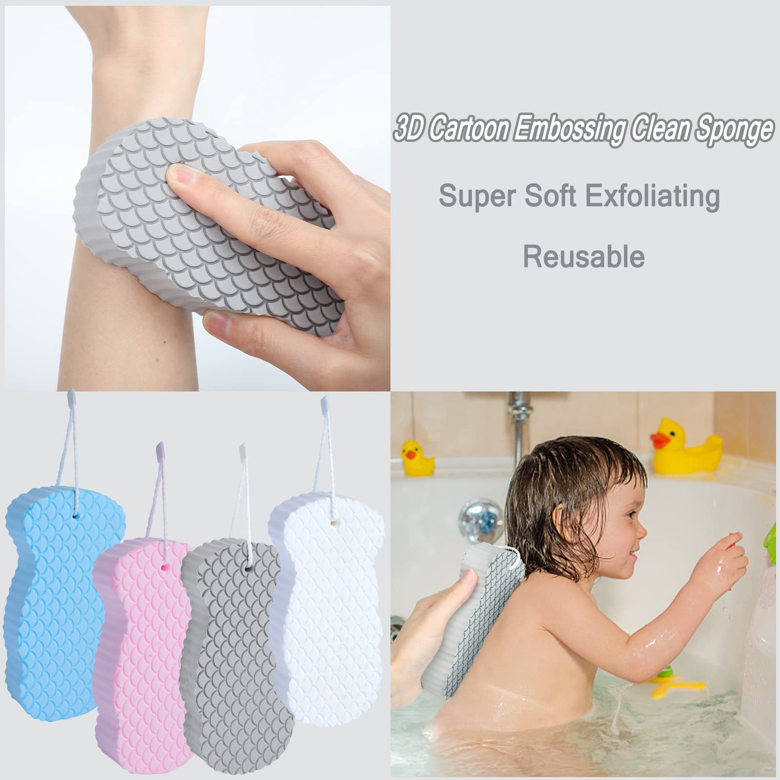 🔥Last Day Promotion 70% OFF🔥Super Soft Exfoliating Bath Sponge🧽Buy 3 Free Shipping