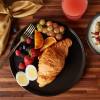 Stone Lain Coupe Dinnerware Set, Service For 4, Black Matte