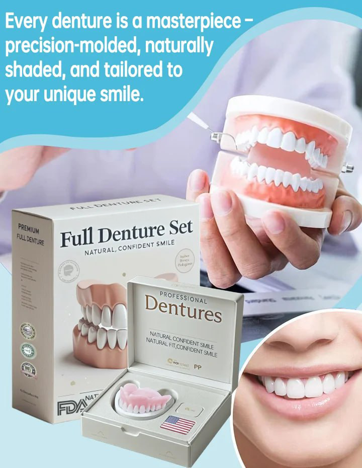 🦷Advanced Customized Full Denture Set🦷 (🔥10,000+ Sold In Last 30 Day)