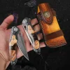 Handmade Damascus Folding Knife | For Men & Women | Camping & Travel