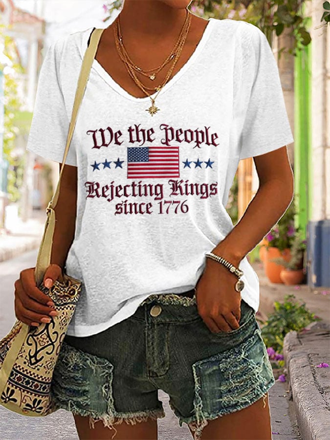 Women's Casual Fashion Fdt Print T-Shirt