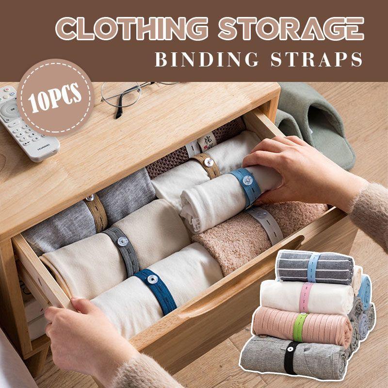 (🔥New Year Sale- 49% OFF) 10Pcs Clothes Storage Elastic Bands- Buy 2 Get 1 Free