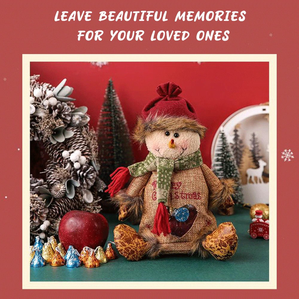 🔥Letzter Tag Verkauf 49% Rabatt🎅Weihnachtsgeschenktüten mit Reißverschluss-Design