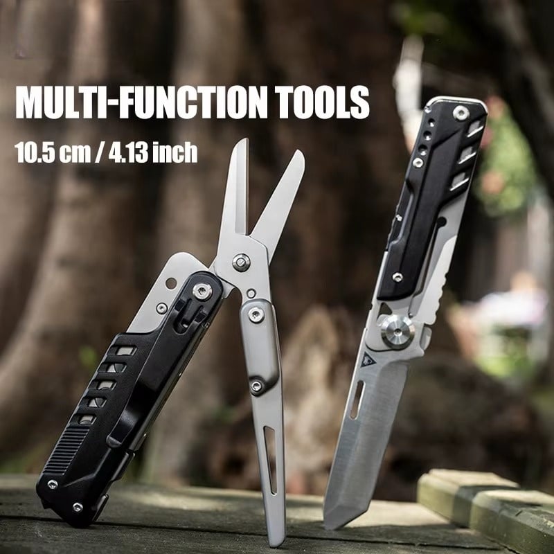 9 in 1 D2 Steel Outdoor Multi-Tool Kit – Detachable