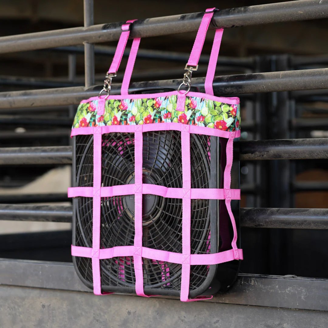 Heavy-Duty Stall Fan Holder with Adjustable Straps