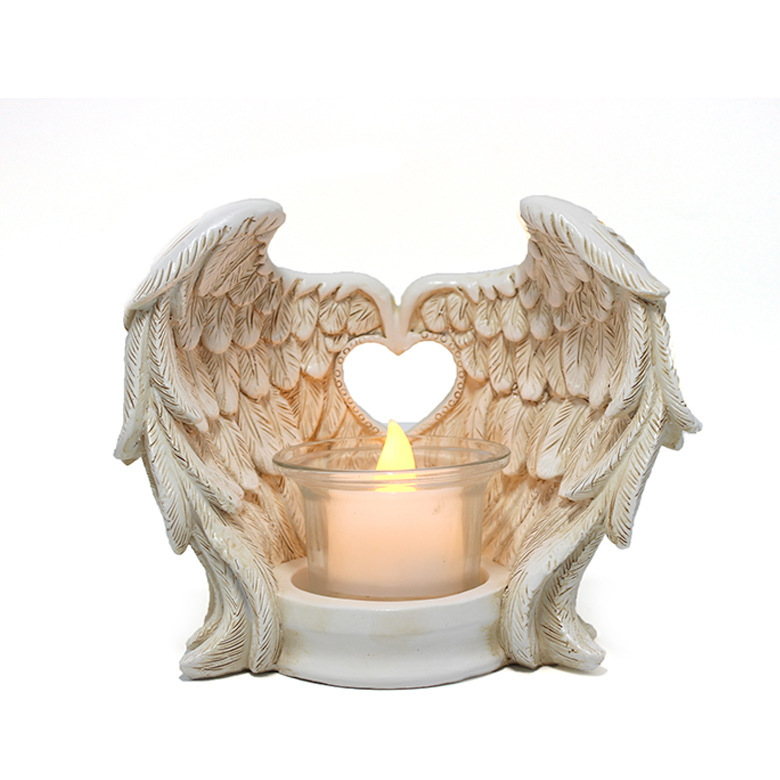 NEW YEAR SALE NOW-45% OFF 🔥 -- Angel Wings Memorial Candle Holder-Memorial Gift -- 🔥Buy 3 Get Extra 15% OFF