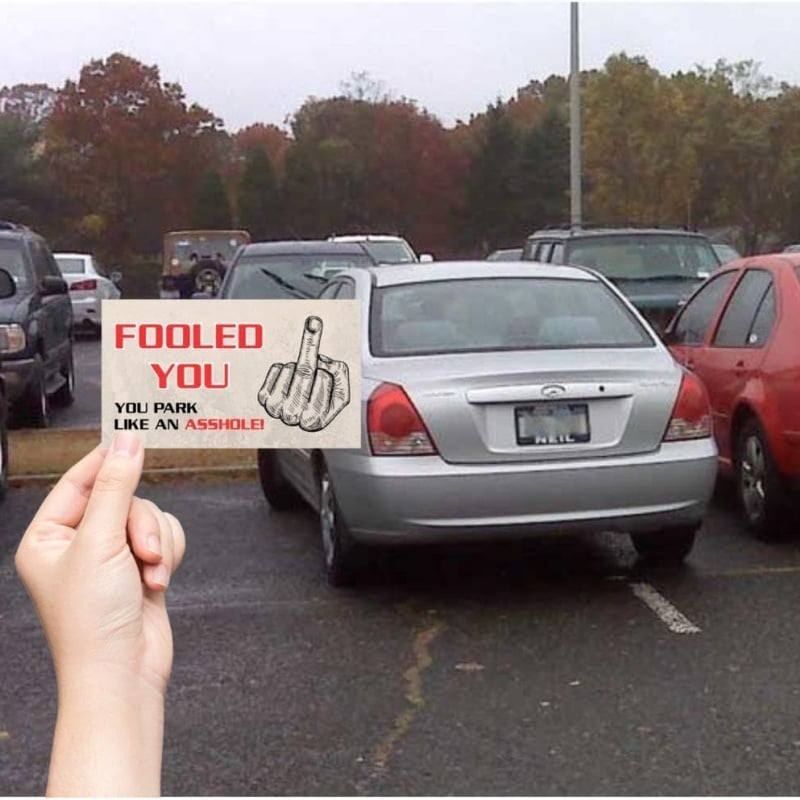 🎁TikTok Last Day Sale - 70% OFF🎉Parking Prank Cards ---You Park Like An A-hole Bad