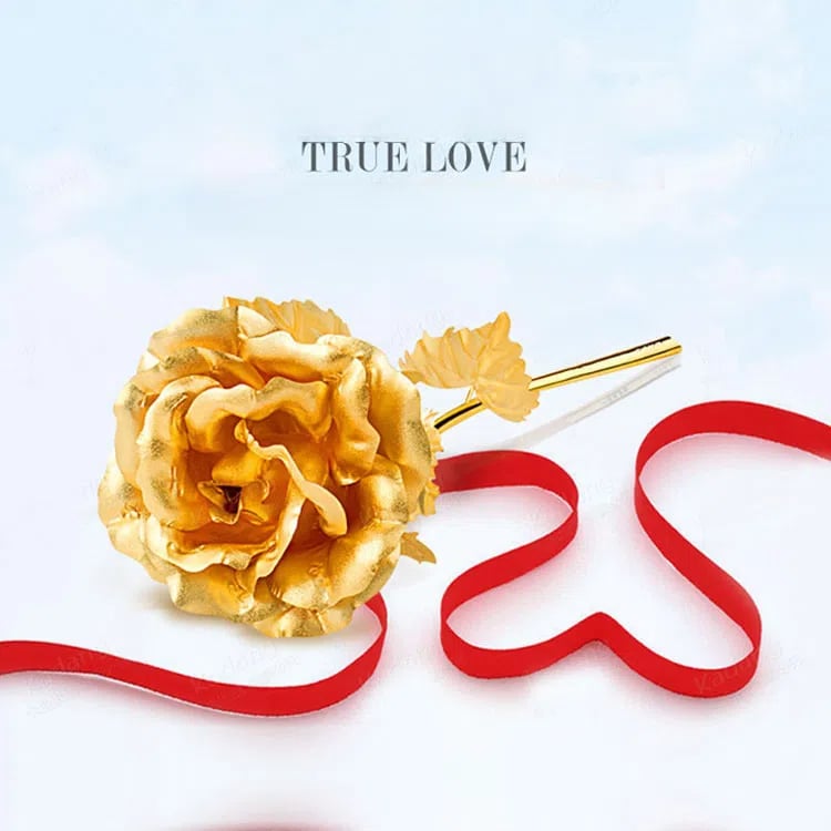 24k gold rose, flower gold foil rose gift box, a must-have for dates, proposals, dinners and Valentine's Day, elegant lover